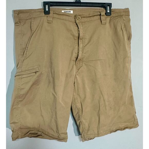 Levi Strauss SIGNATURE Cargo Tan Shorts Men's Size 40 - Picture 1 of 8